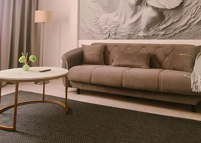 Chic With And Gym Lägenhetshotell Bukarest